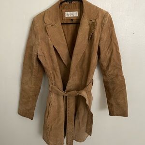Jones New York suede trench coat